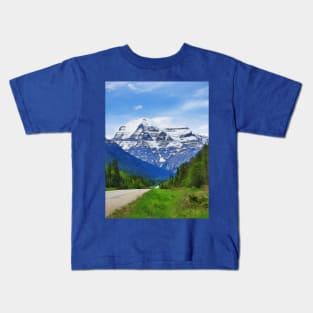 Majestic View - Mount Robson BC Kids T-Shirt